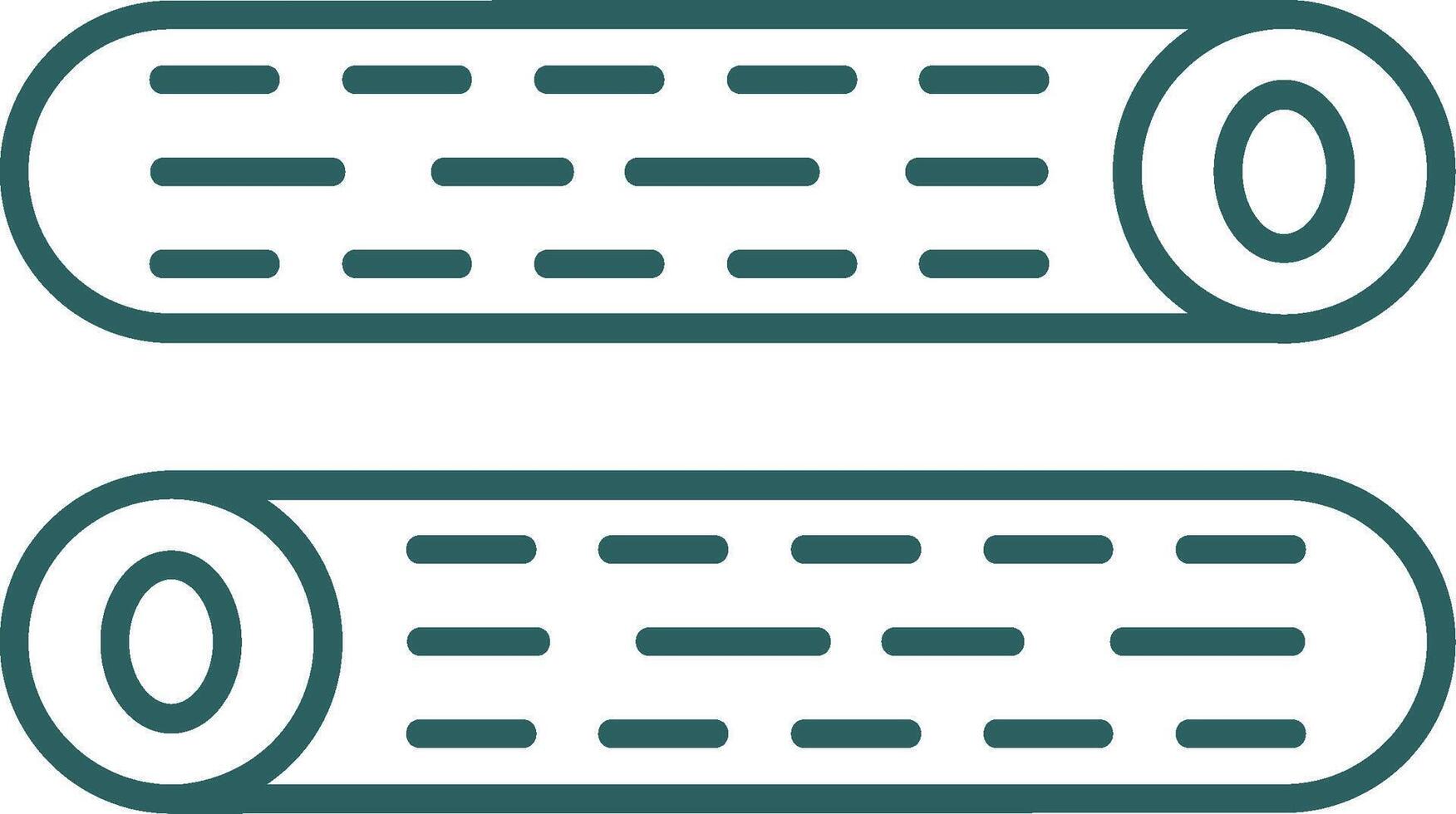 Wood Log Line Gradient Icon vector