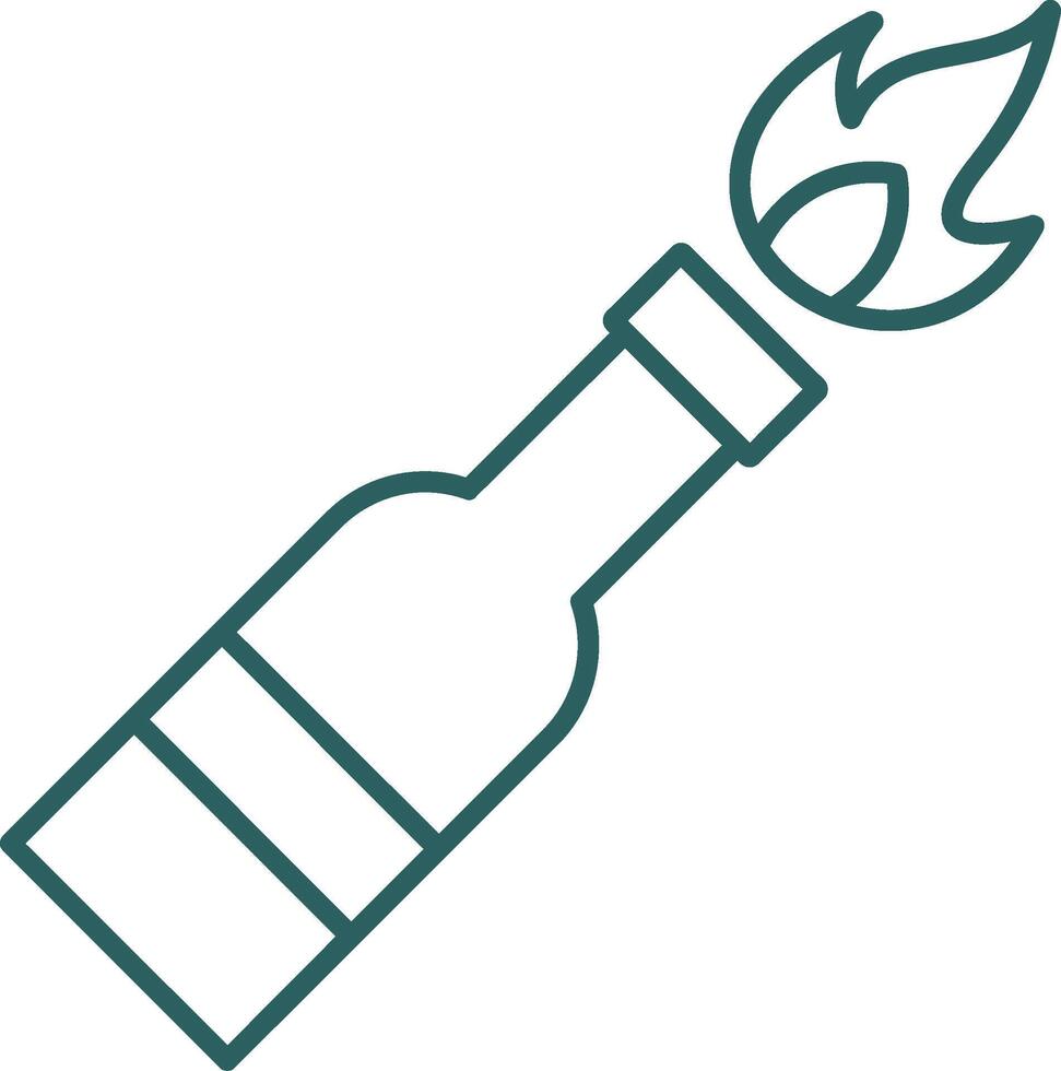 Molotov Line Gradient Icon vector