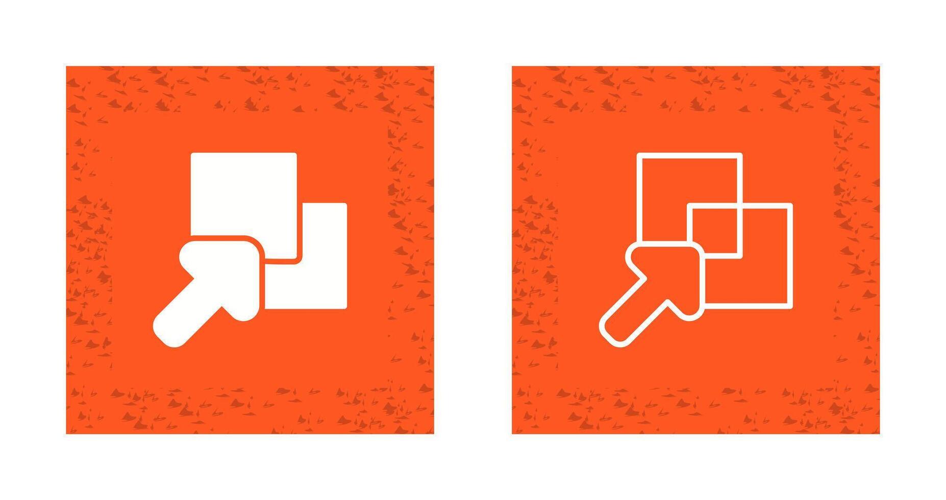 Overlap Vector Icon