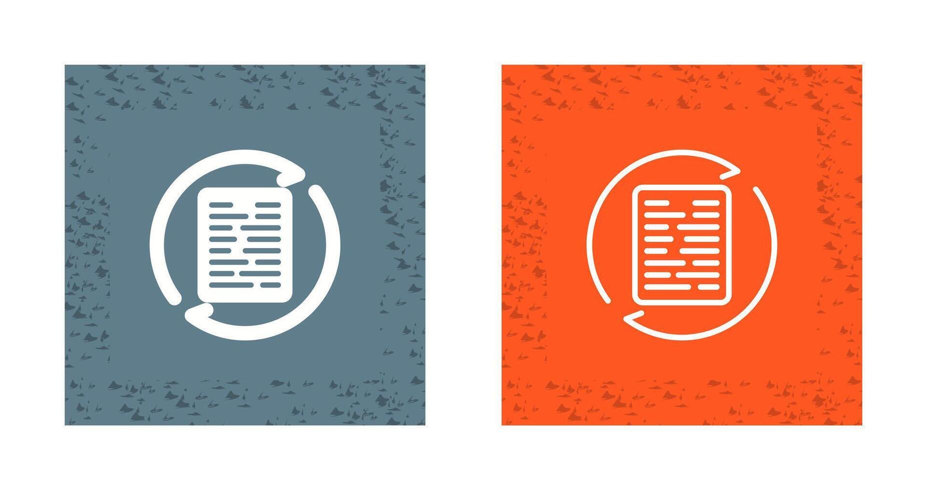 Document Synchronization Vector Icon