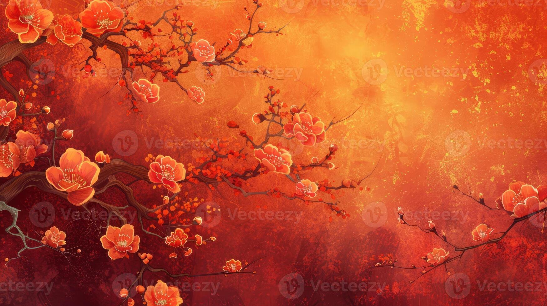 AI generated Chinese New Year background design photo