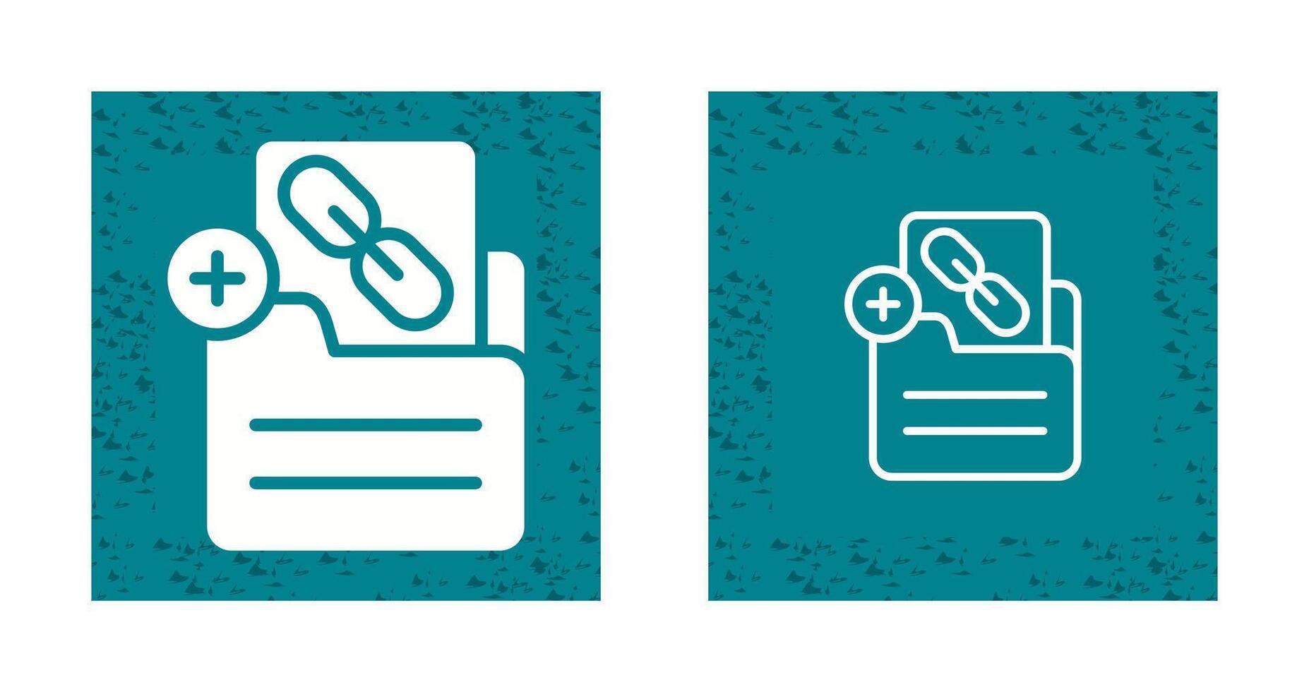 Document Insert Link Vector Icon