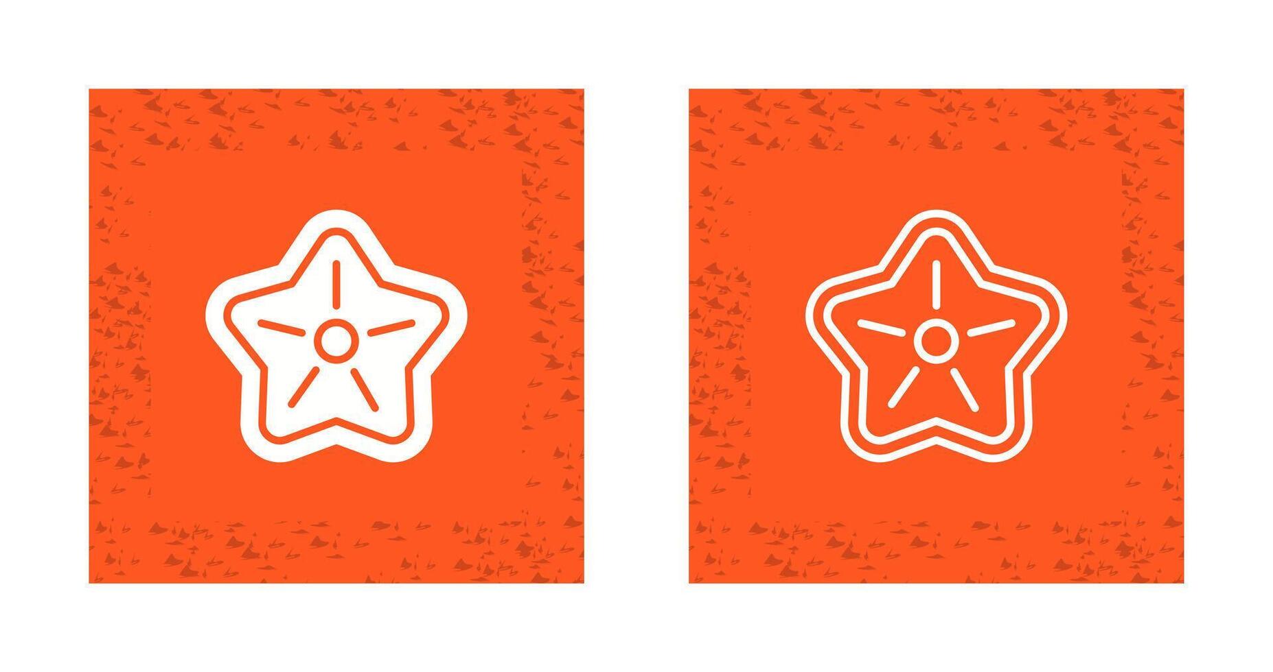 icono de vector de estrella de mar