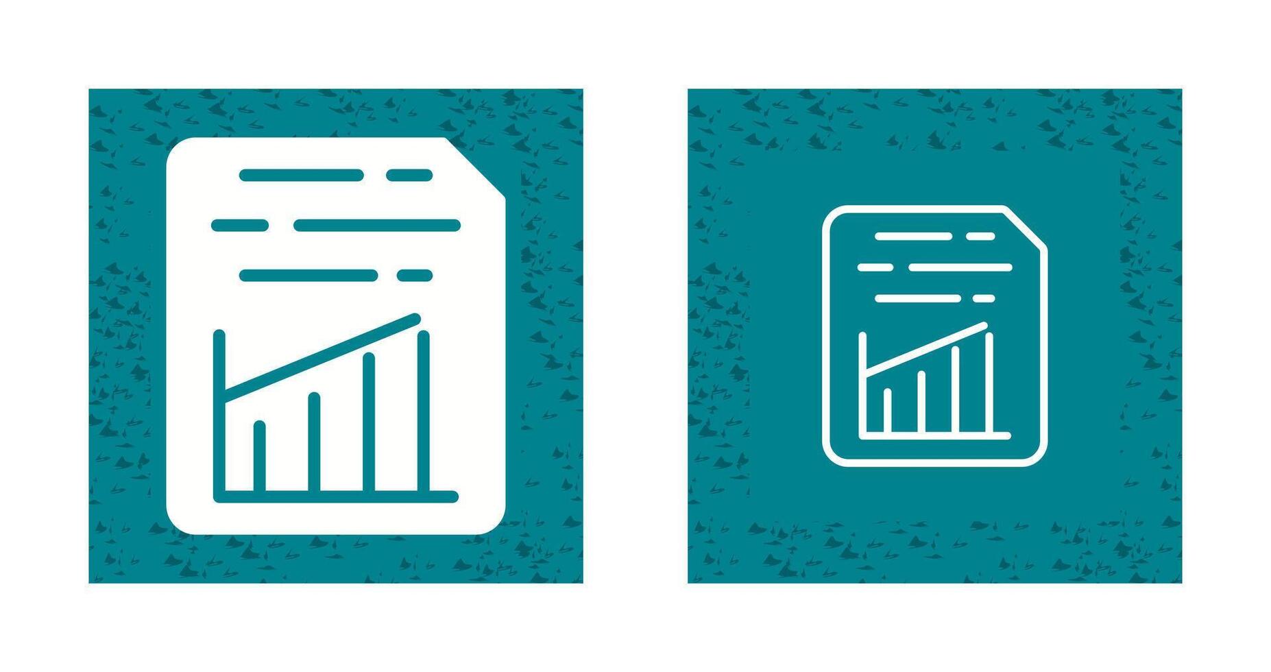 Document Insert Graph Vector Icon