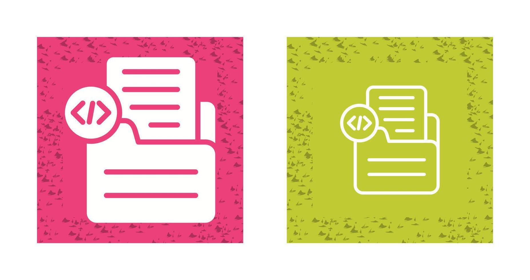 Document Insert Code Vector Icon