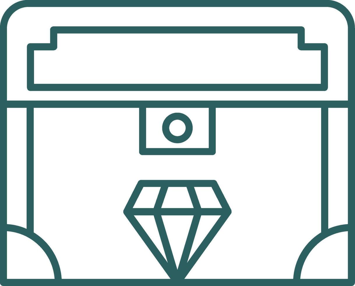 Valuable Line Gradient Icon vector