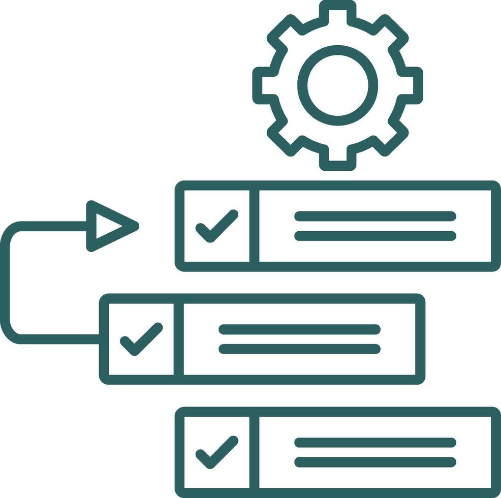 Backlog Line Gradient Icon vector