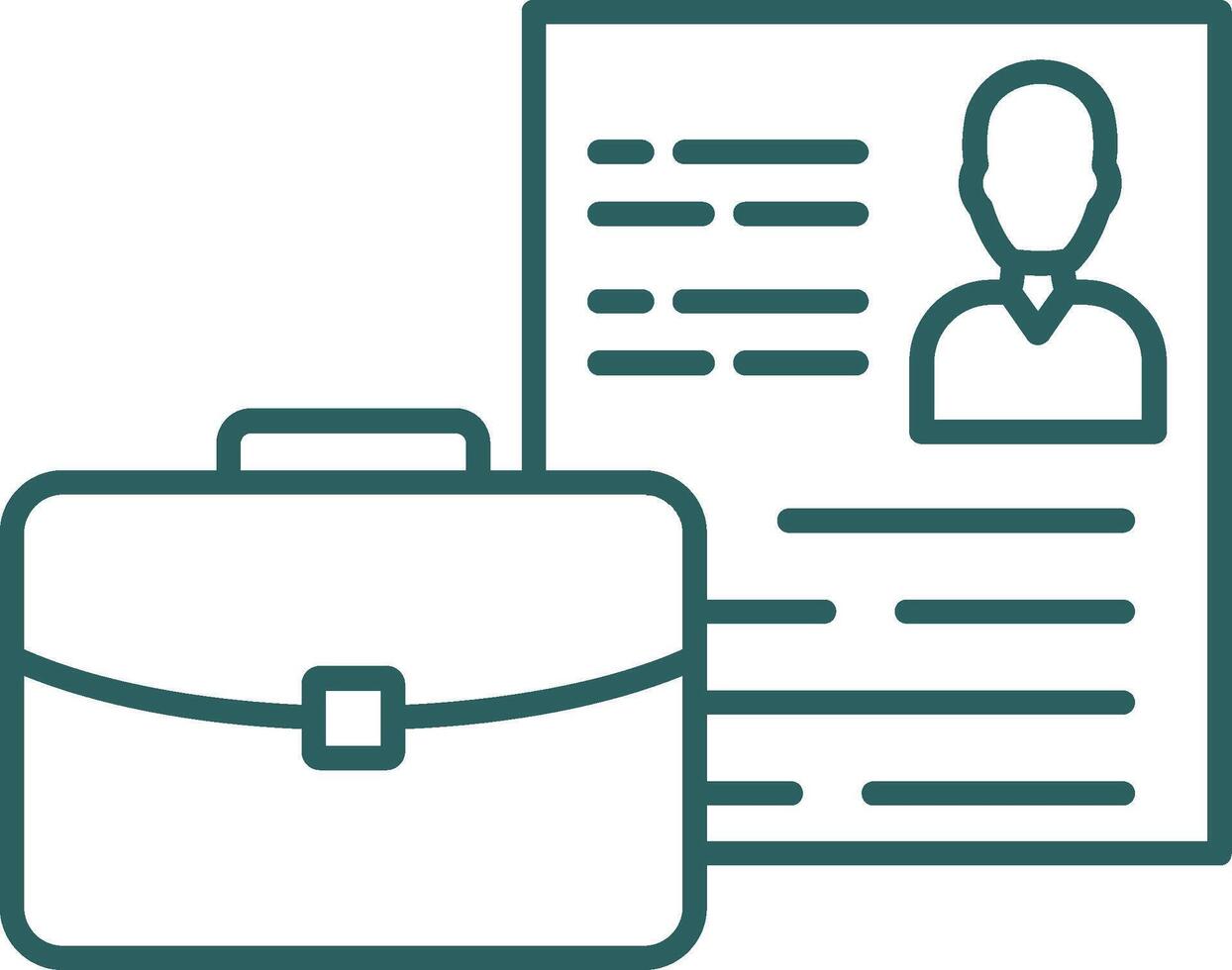 Suitcase Line Gradient Icon vector