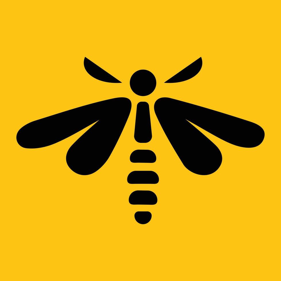 icono de abeja vector