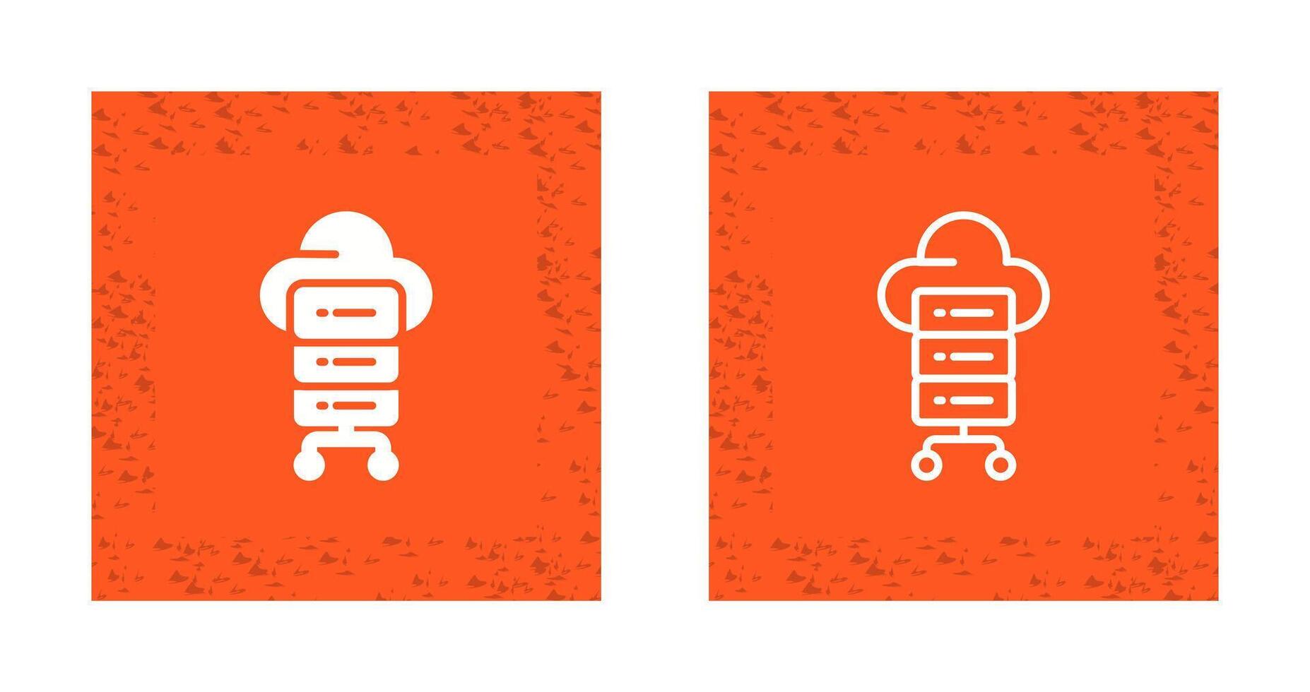 icono de vector de computación en la nube