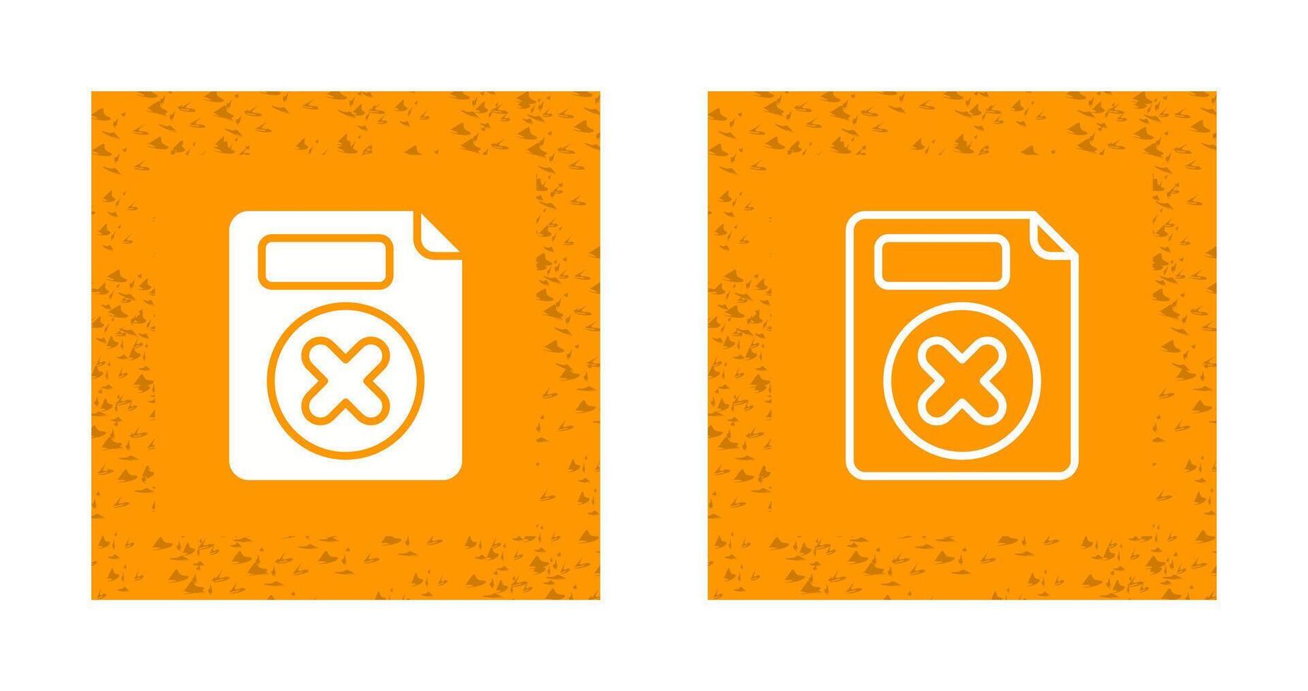 Delete Button Vector Icon
