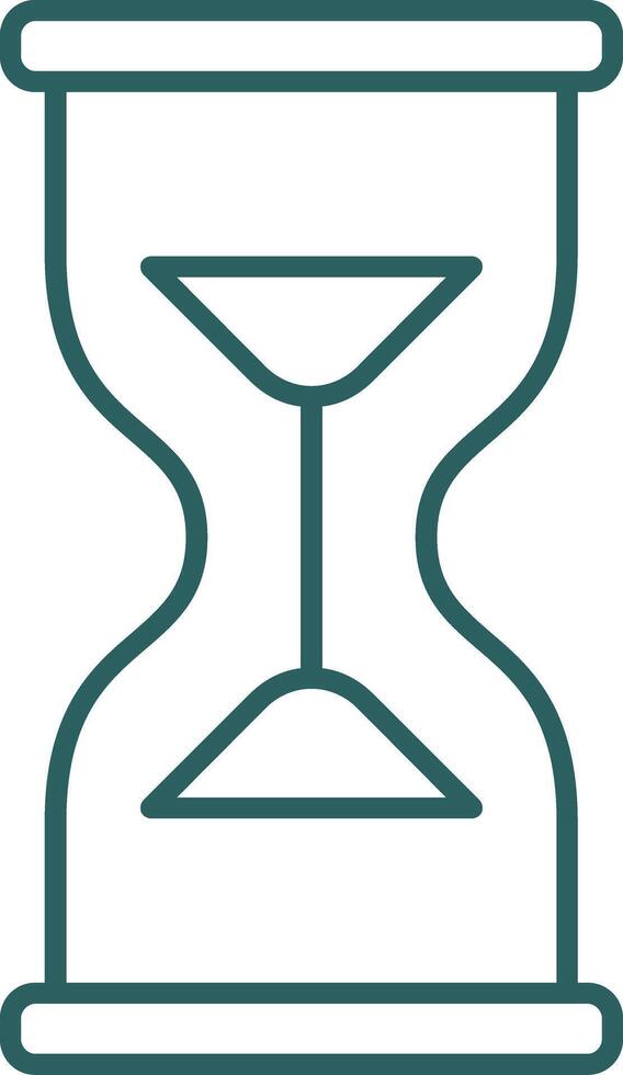 Hourglass Line Gradient Icon vector