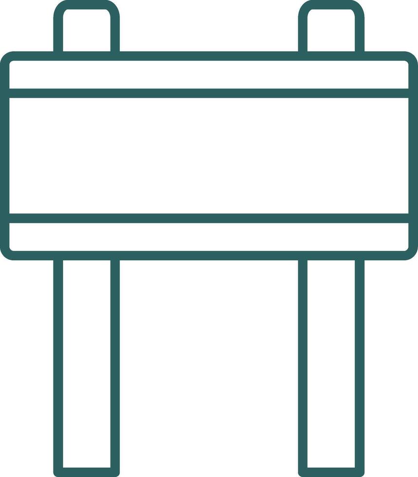 Banner Line Gradient Icon vector