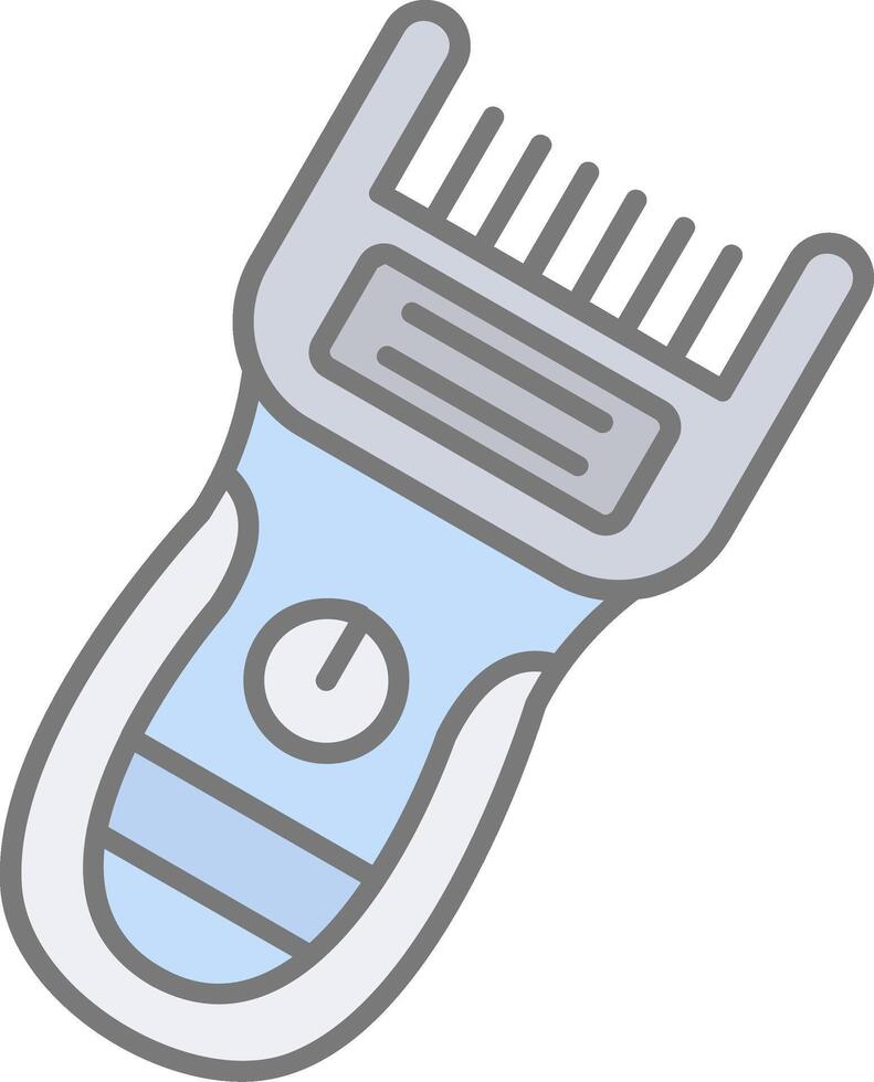 Trimmer Line Filled Light Icon vector