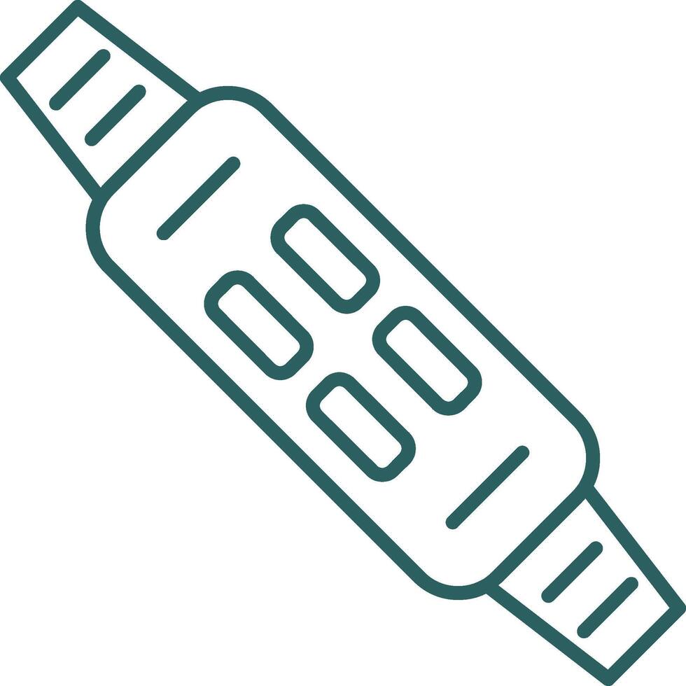 Fitness Bracelet Line Gradient Icon vector