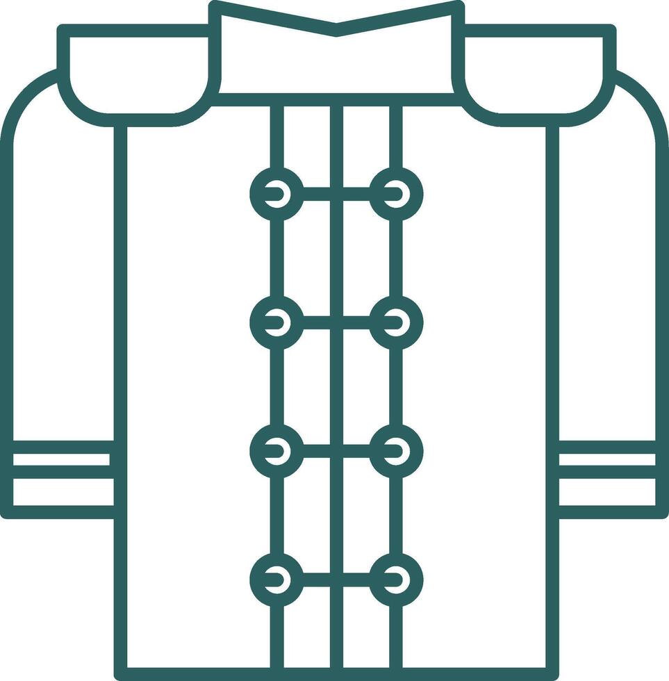 Marching Uniform Line Gradient Icon vector