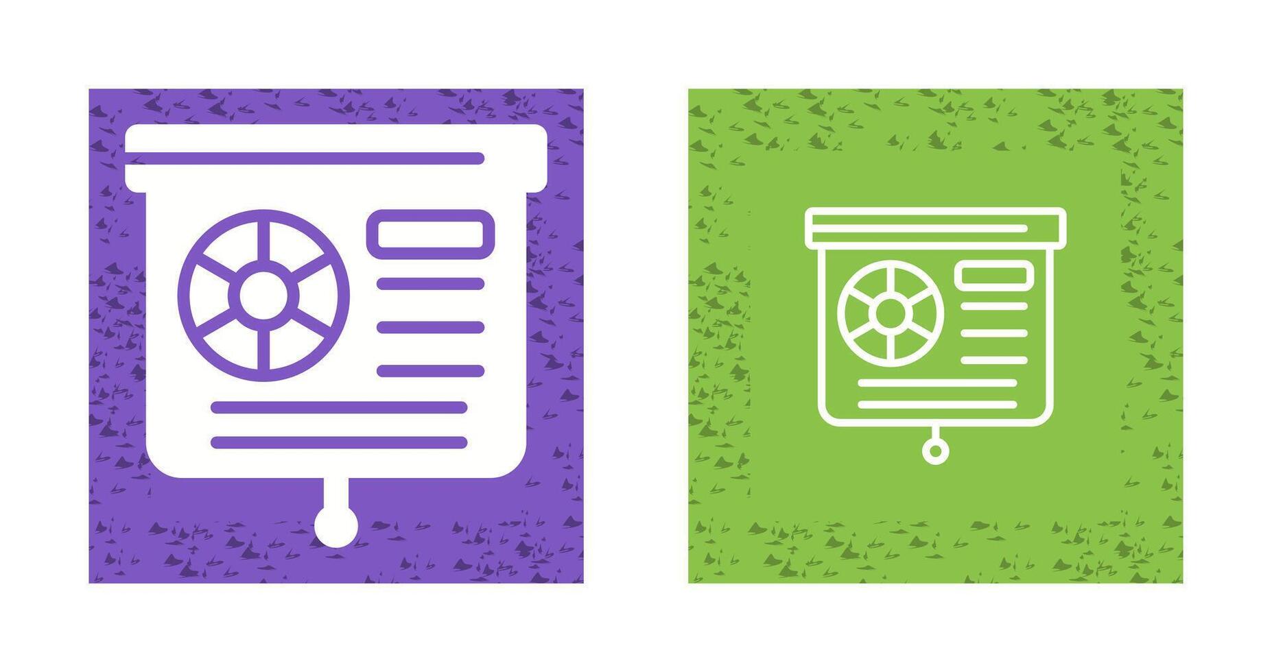 Presentation Slide Vector Icon