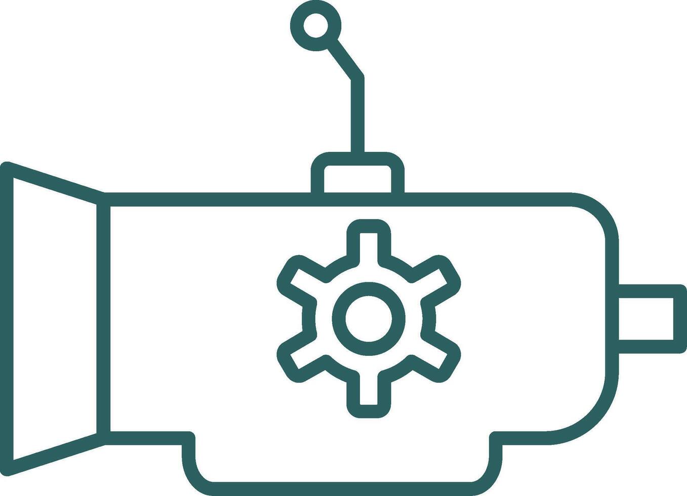 Gearbox Line Gradient Icon vector