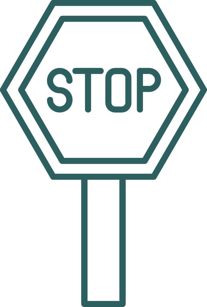 Pit Stop Line Gradient Icon vector