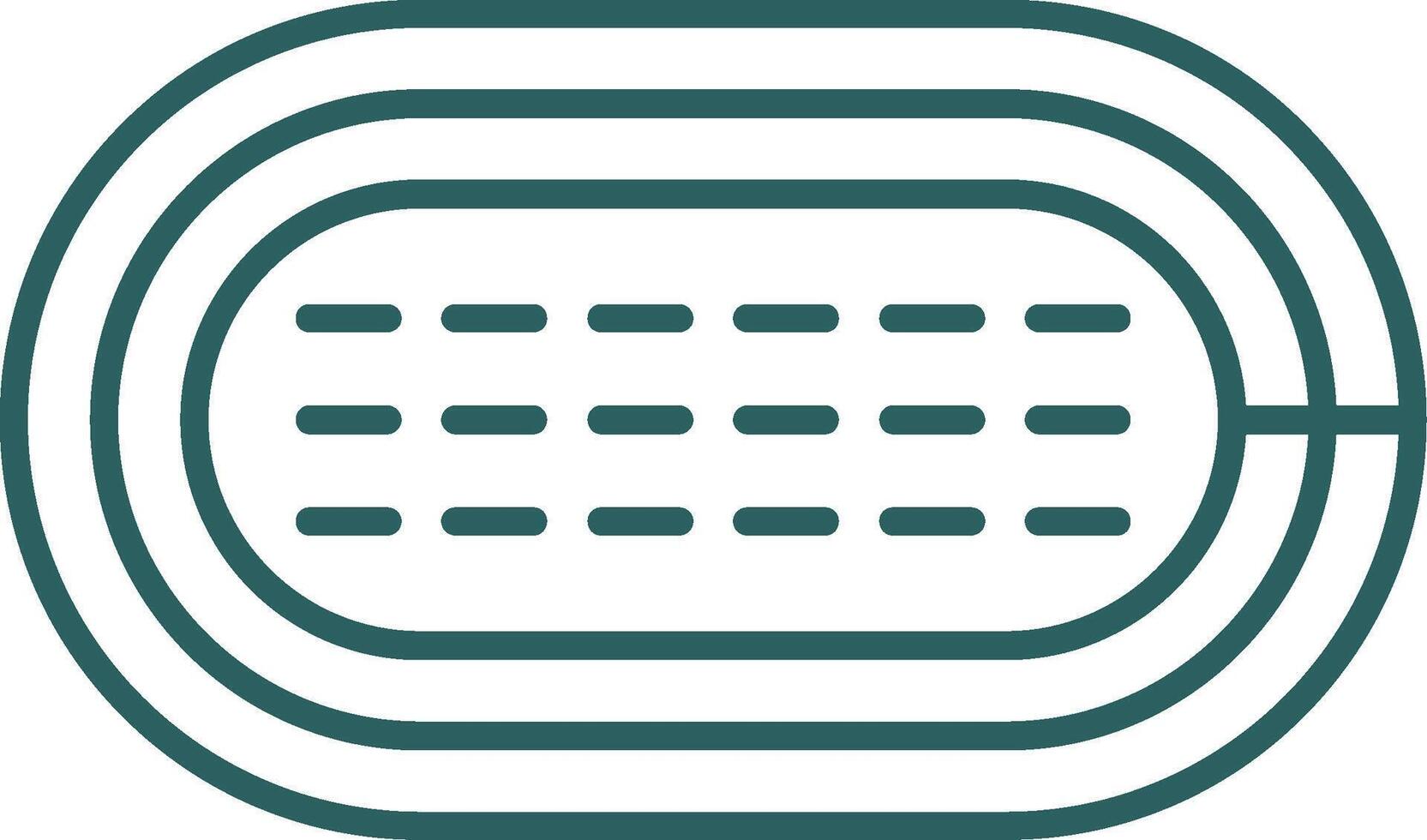 Running Track Line Gradient Icon vector