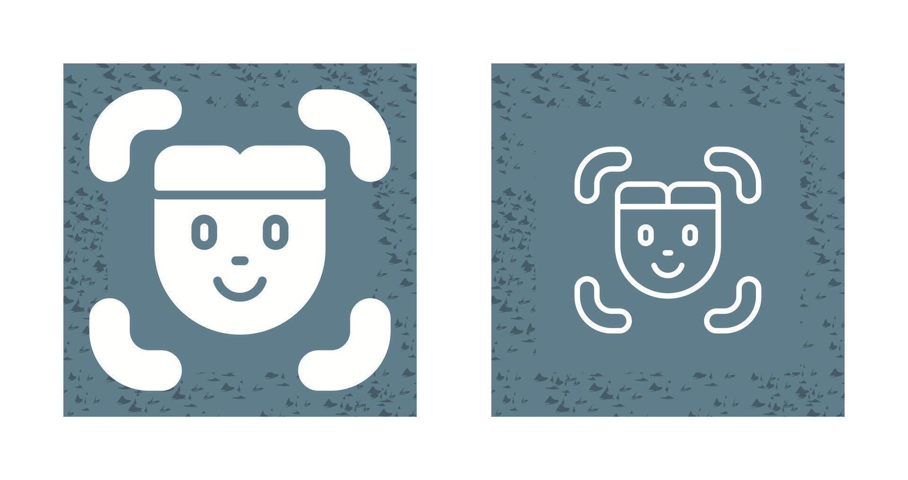 Facial Recognition Vector Icon