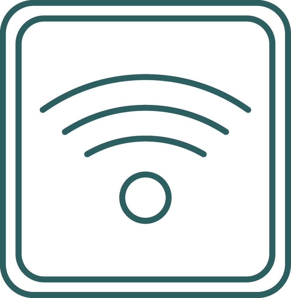 Wifi Line Gradient Icon vector