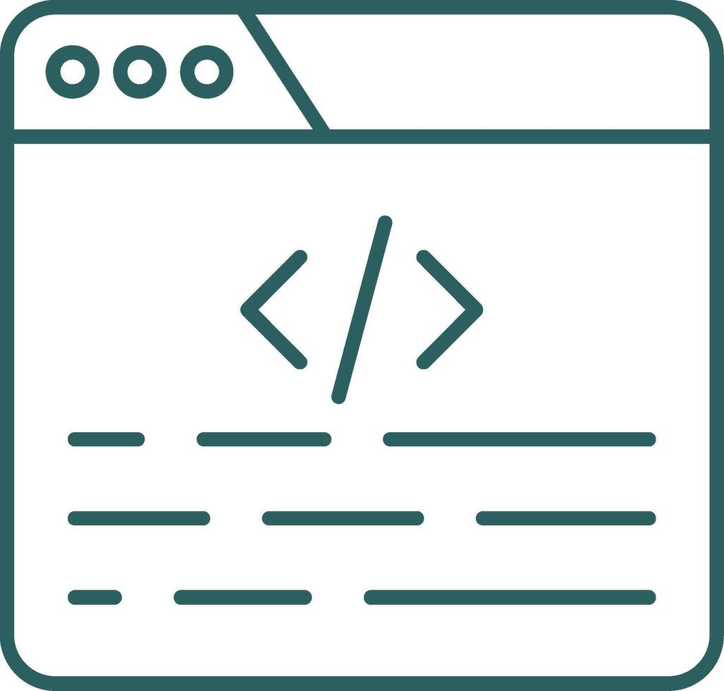 Coding Line Gradient Icon 39004545 Vector Art at Vecteezy