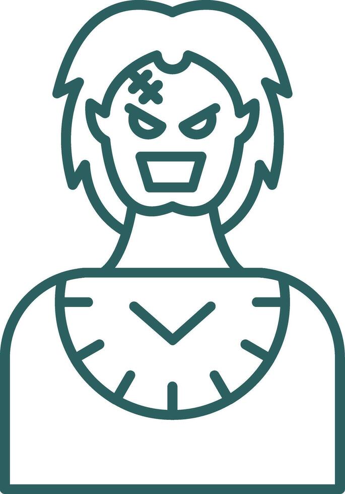 Baron Line Gradient Icon vector