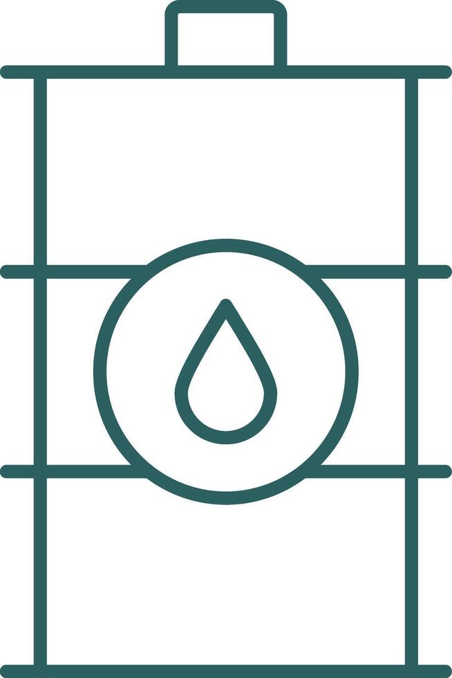 Barrel Line Gradient Icon vector
