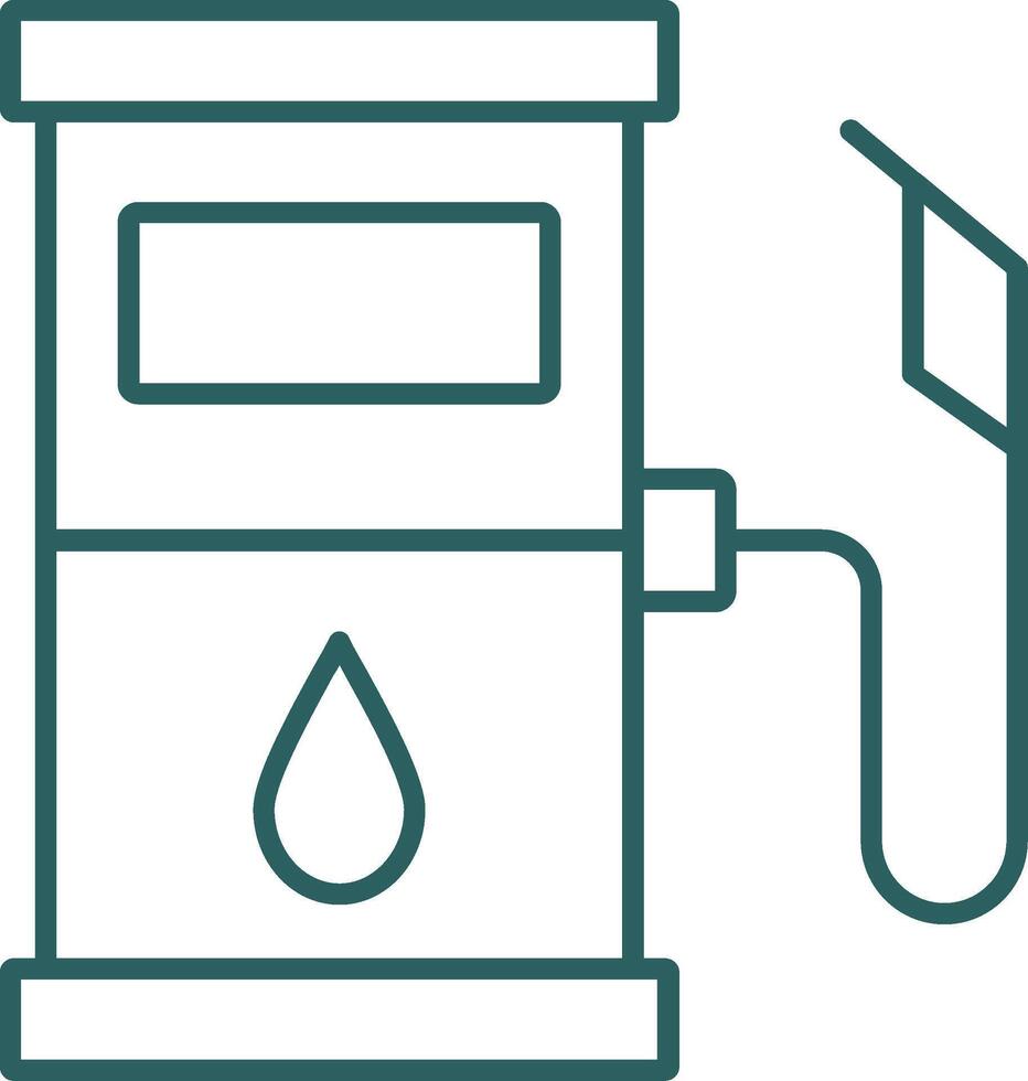 Fuel Station Line Gradient Icon vector