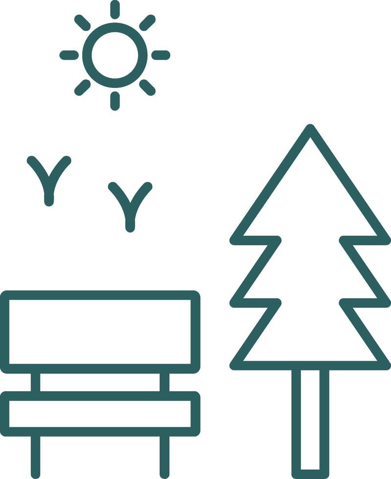 Park Line Gradient Icon 39004708 Vector Art at Vecteezy