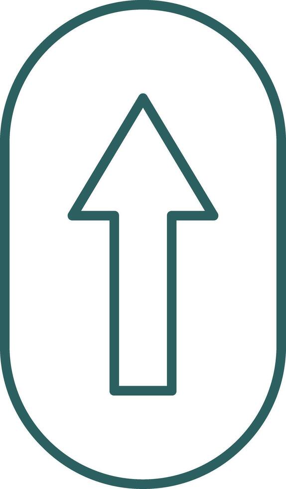Scroll Up Line Gradient Icon vector