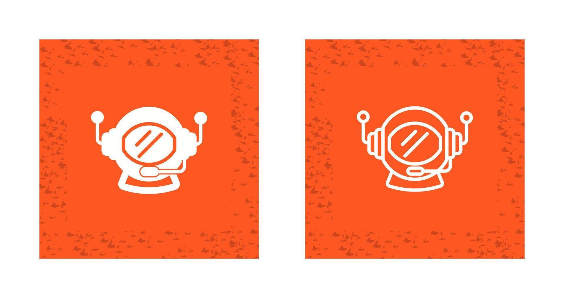 Astronaut Helmet Vector Icon