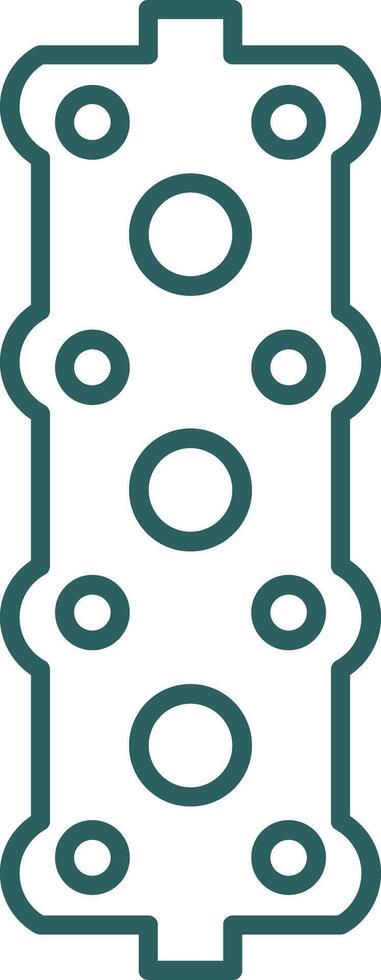 Gasket Line Gradient Icon vector