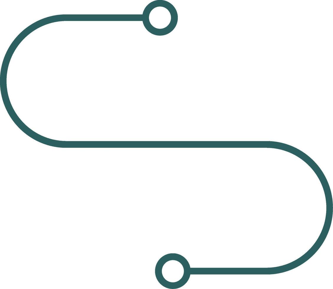 Curve Line Gradient Icon vector