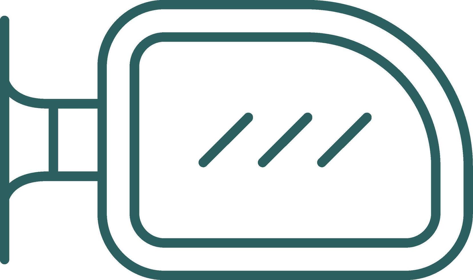Side Mirror Line Gradient Icon vector