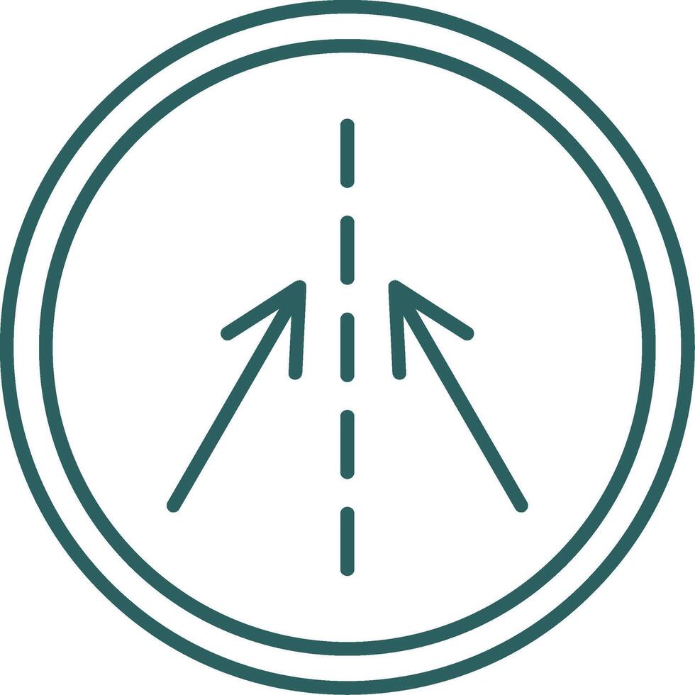 Keep In Line Line Gradient Icon vector