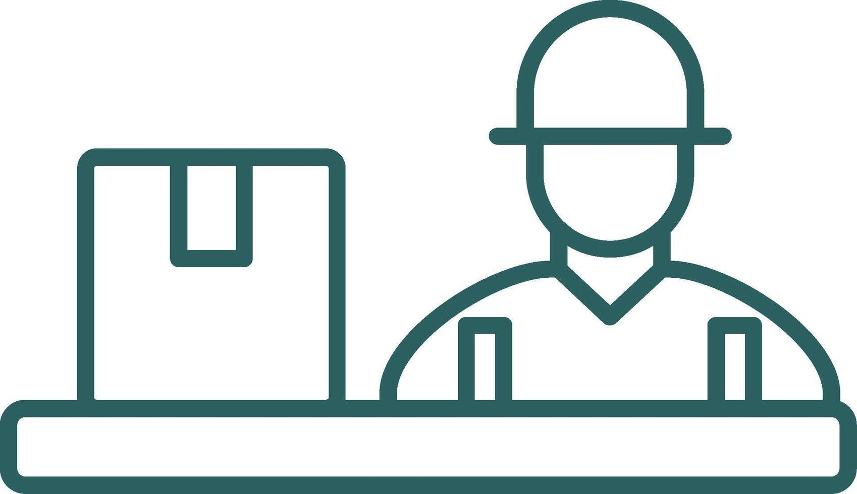 Assembling Line Gradient Icon vector