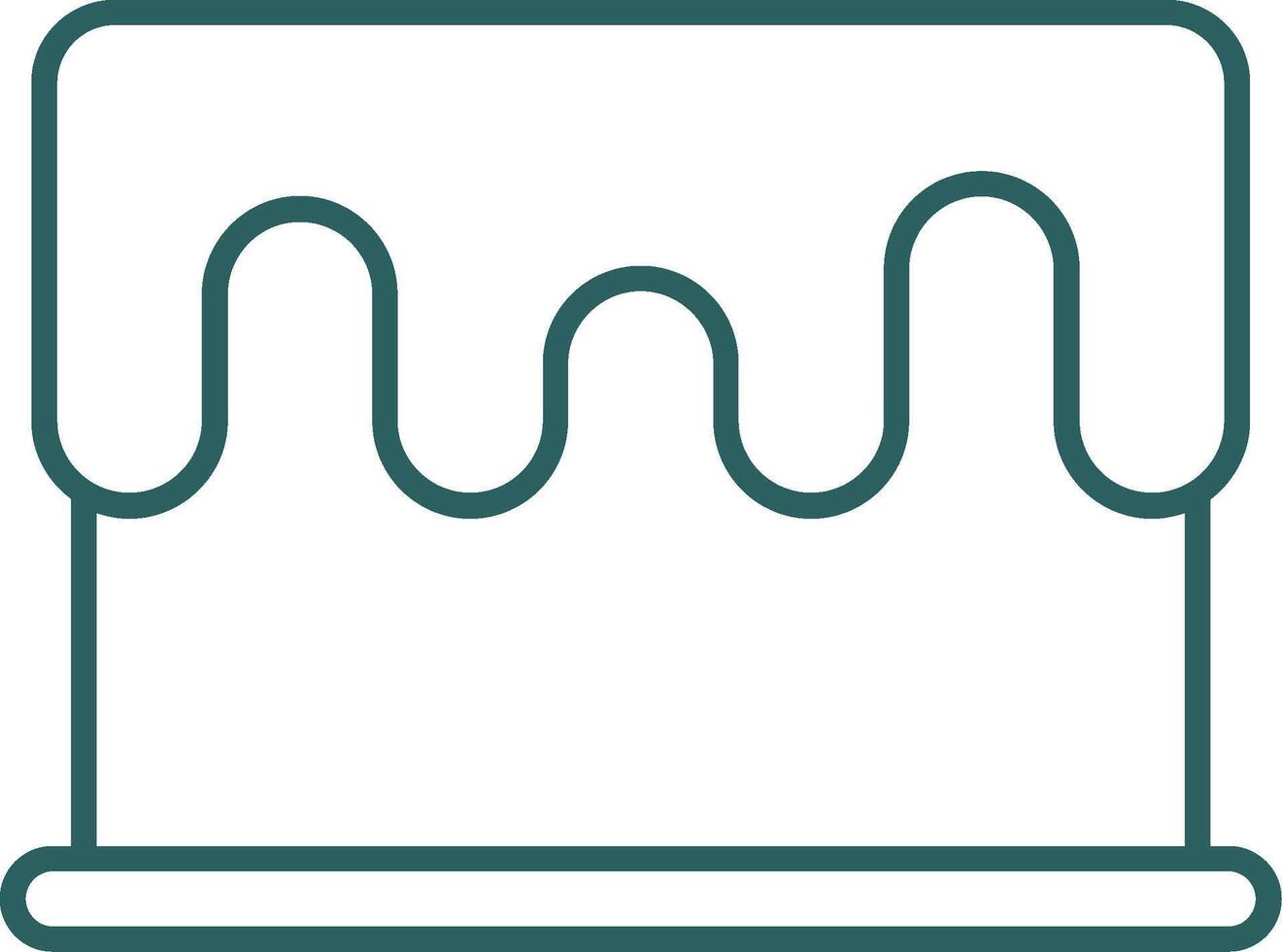 Cake Line Gradient Icon vector
