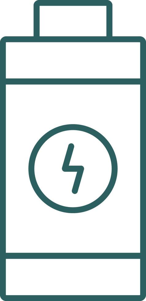 Battery Line Gradient Icon vector