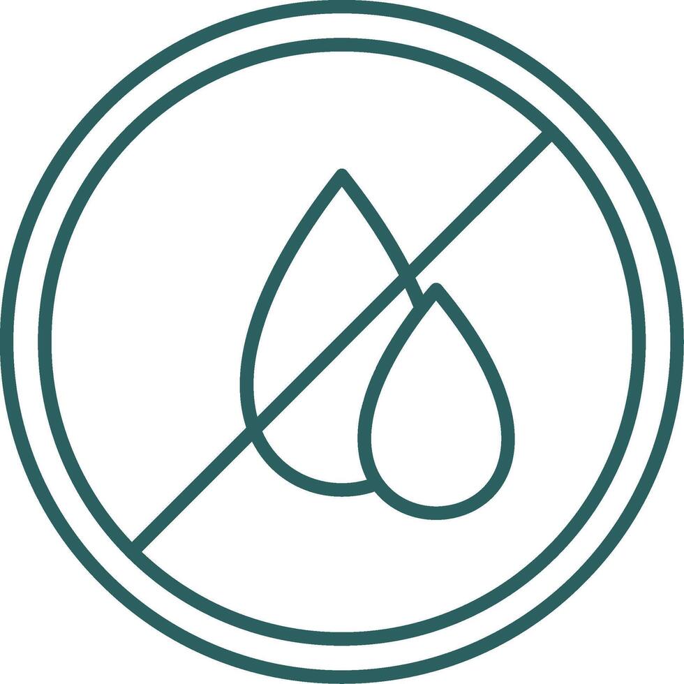 Water Scarcity Line Gradient Icon vector