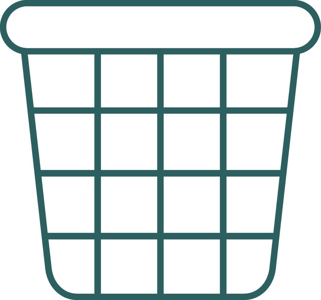 Bucket Line Gradient Icon vector