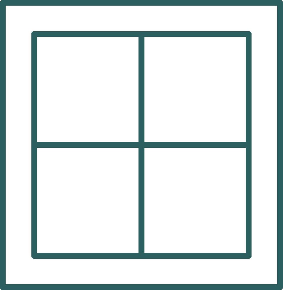 Window Line Gradient Icon vector