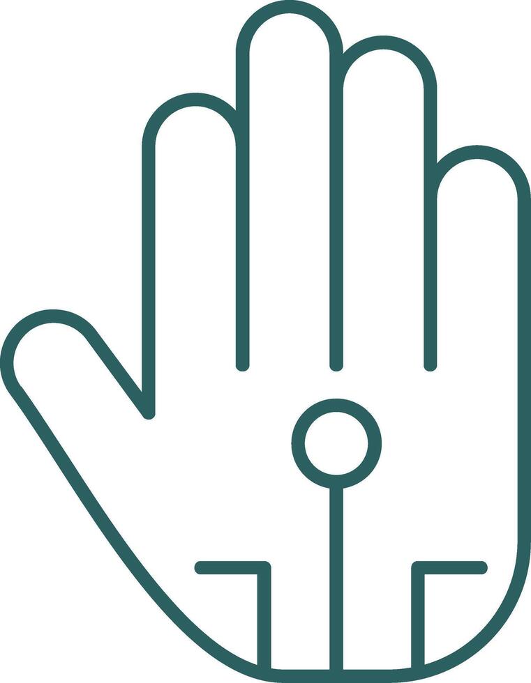 Wired Glove Line Gradient Icon vector