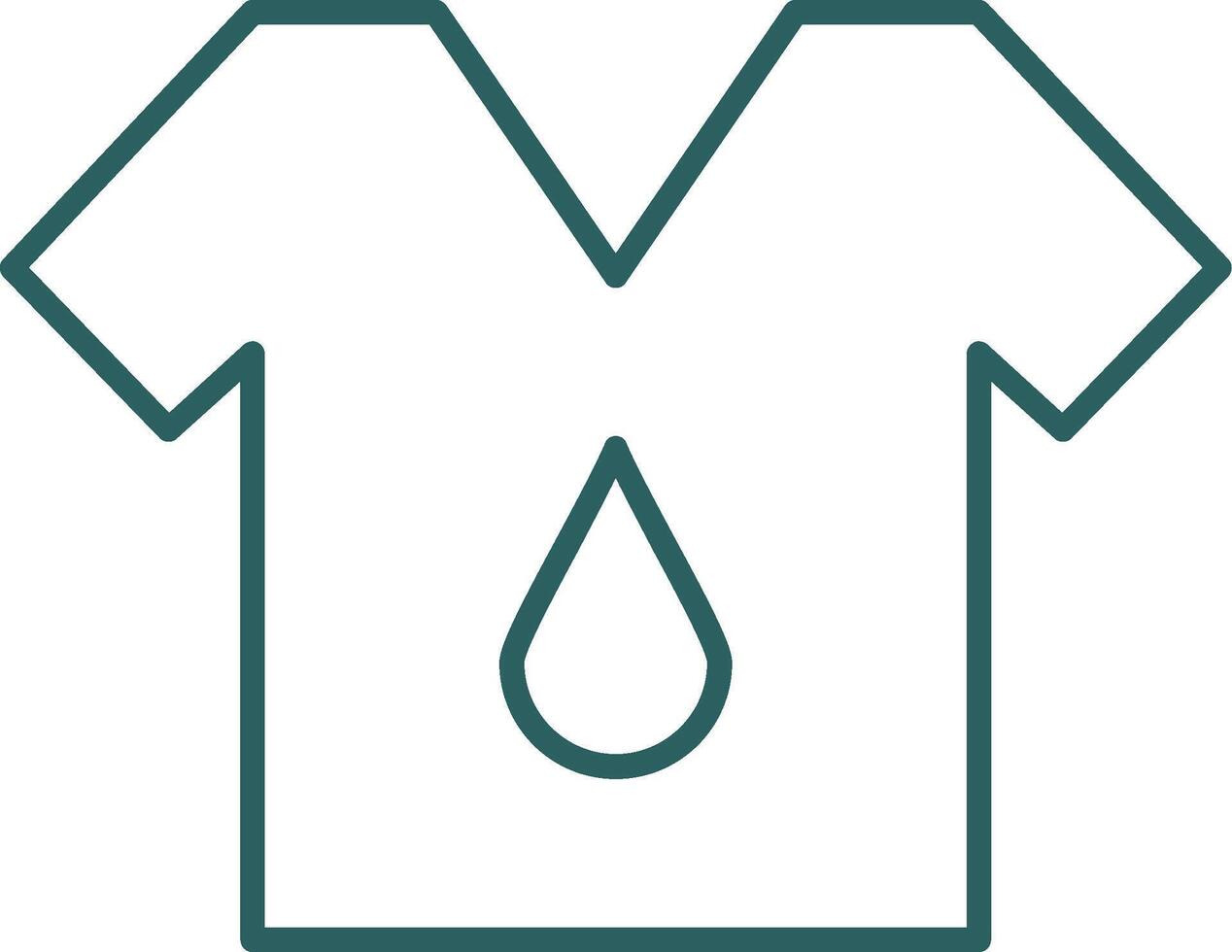 T Shirt Line Gradient Icon vector