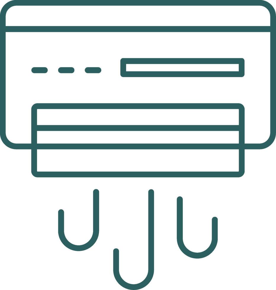 Air Conditioner Line Gradient Icon vector