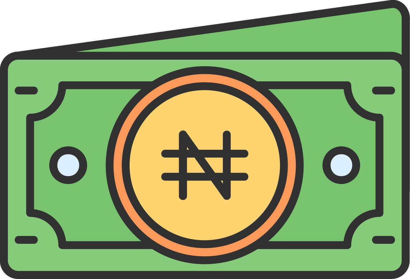Namecoin Line Filled Light Icon vector