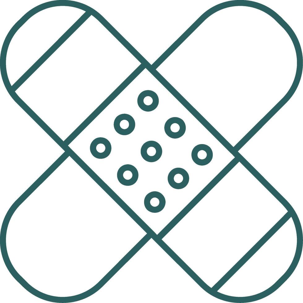 Patch Line Gradient Icon vector