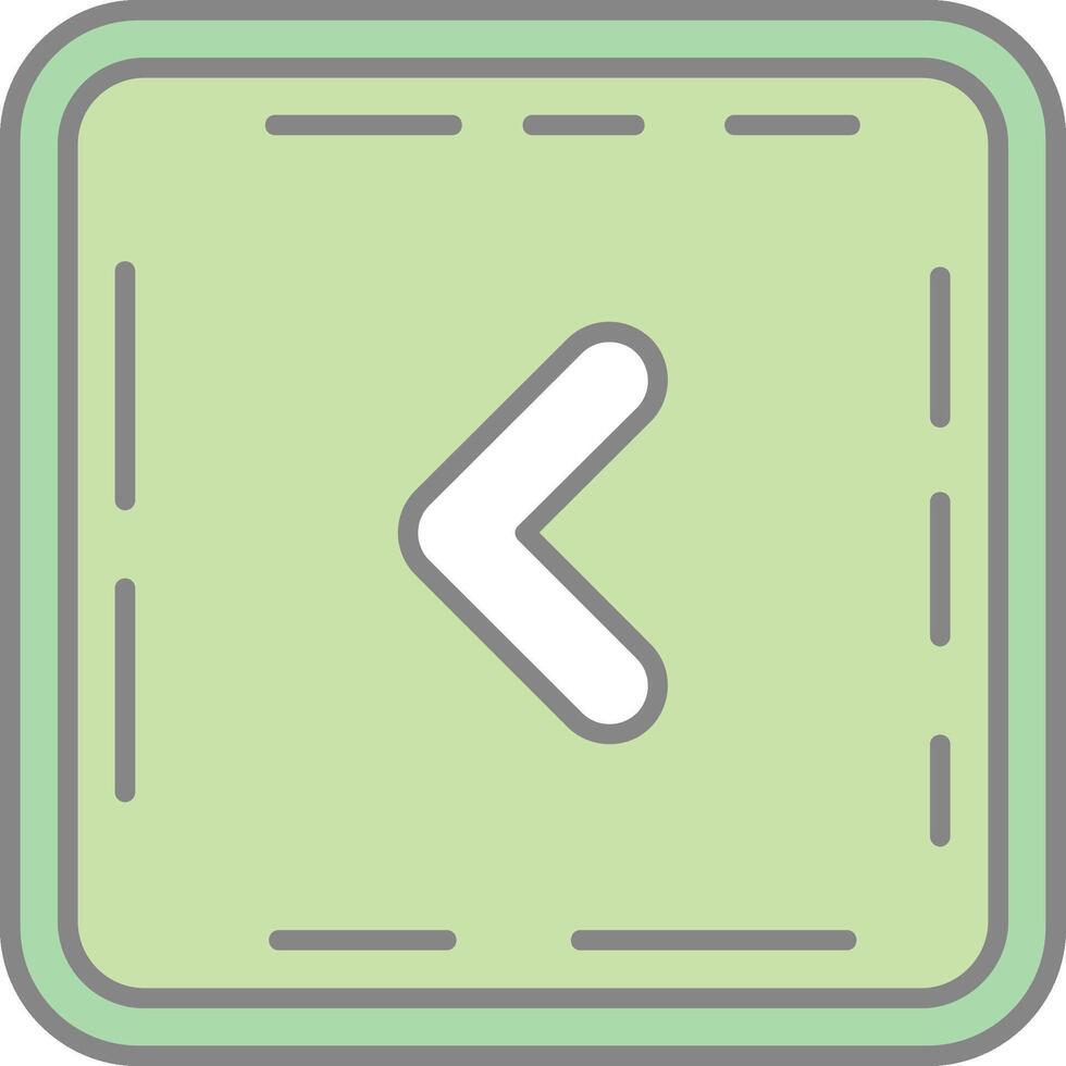 Chevron Line Filled Light Icon vector