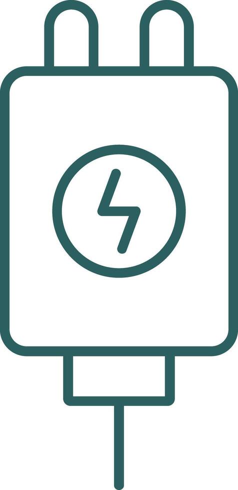 Adapter Line Gradient Icon vector